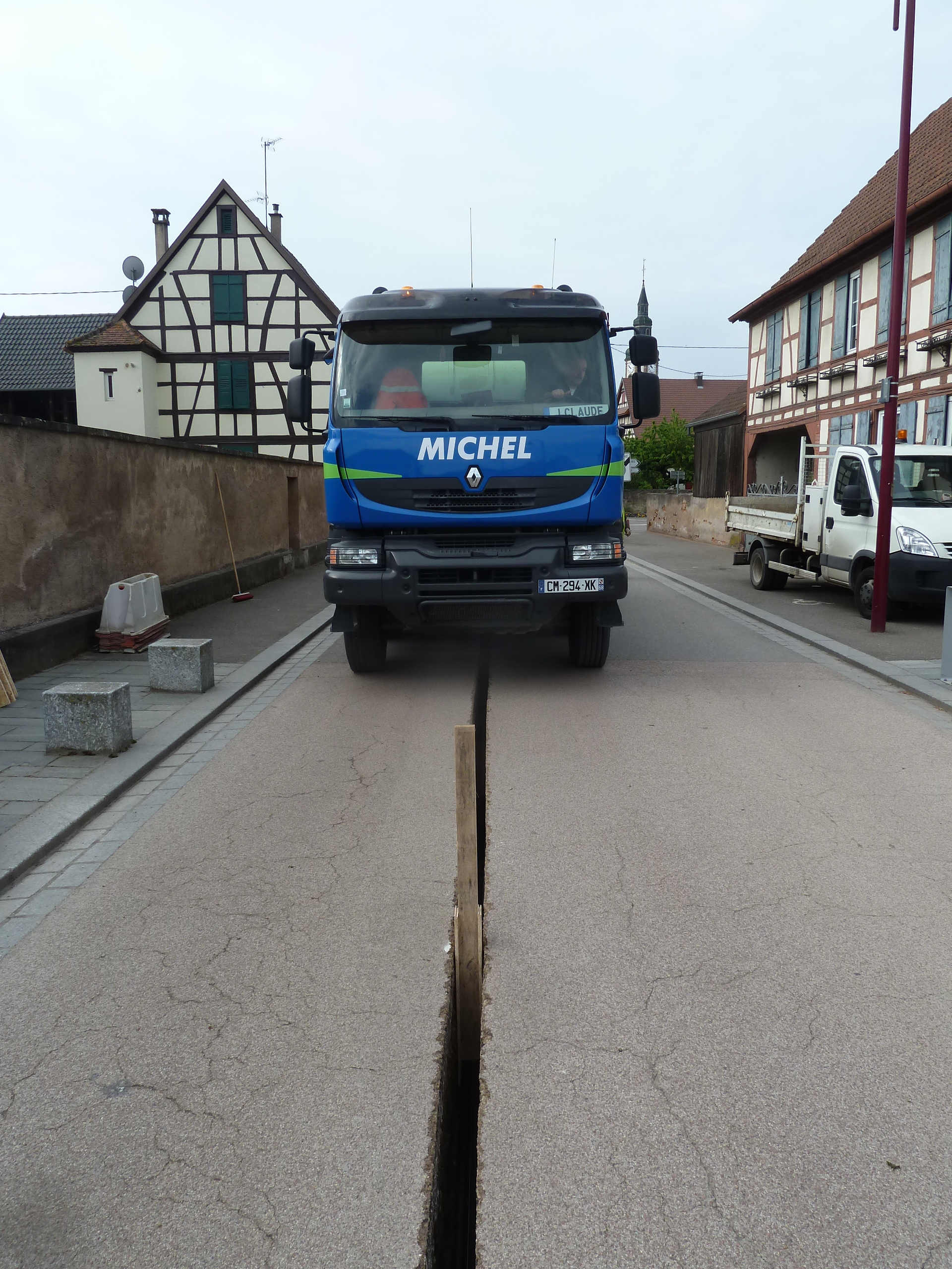 Chantier référence Béton Michel : MAC coloré à Huttenheim
