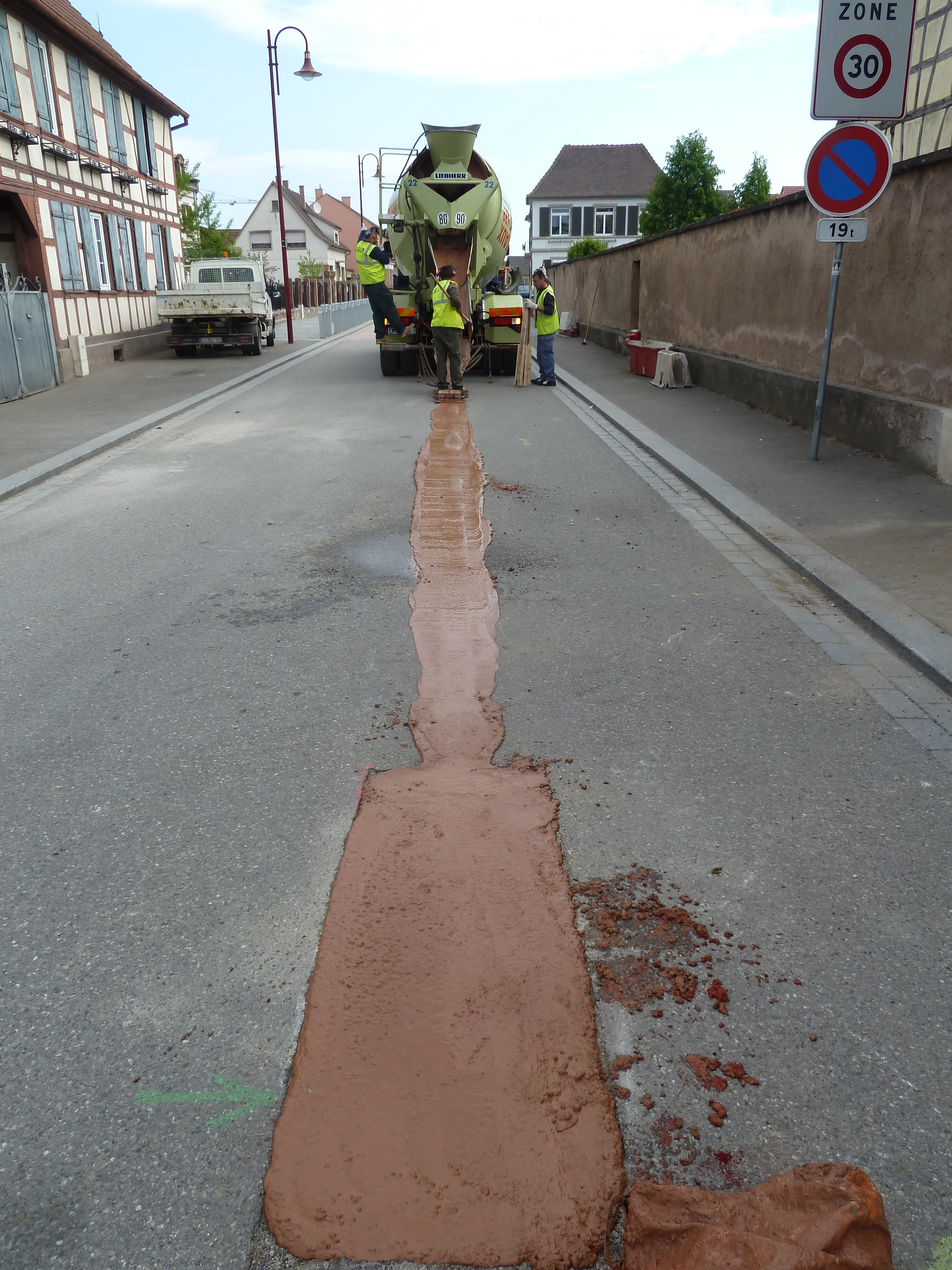 Chantier référence Béton Michel : MAC coloré à Huttenheim