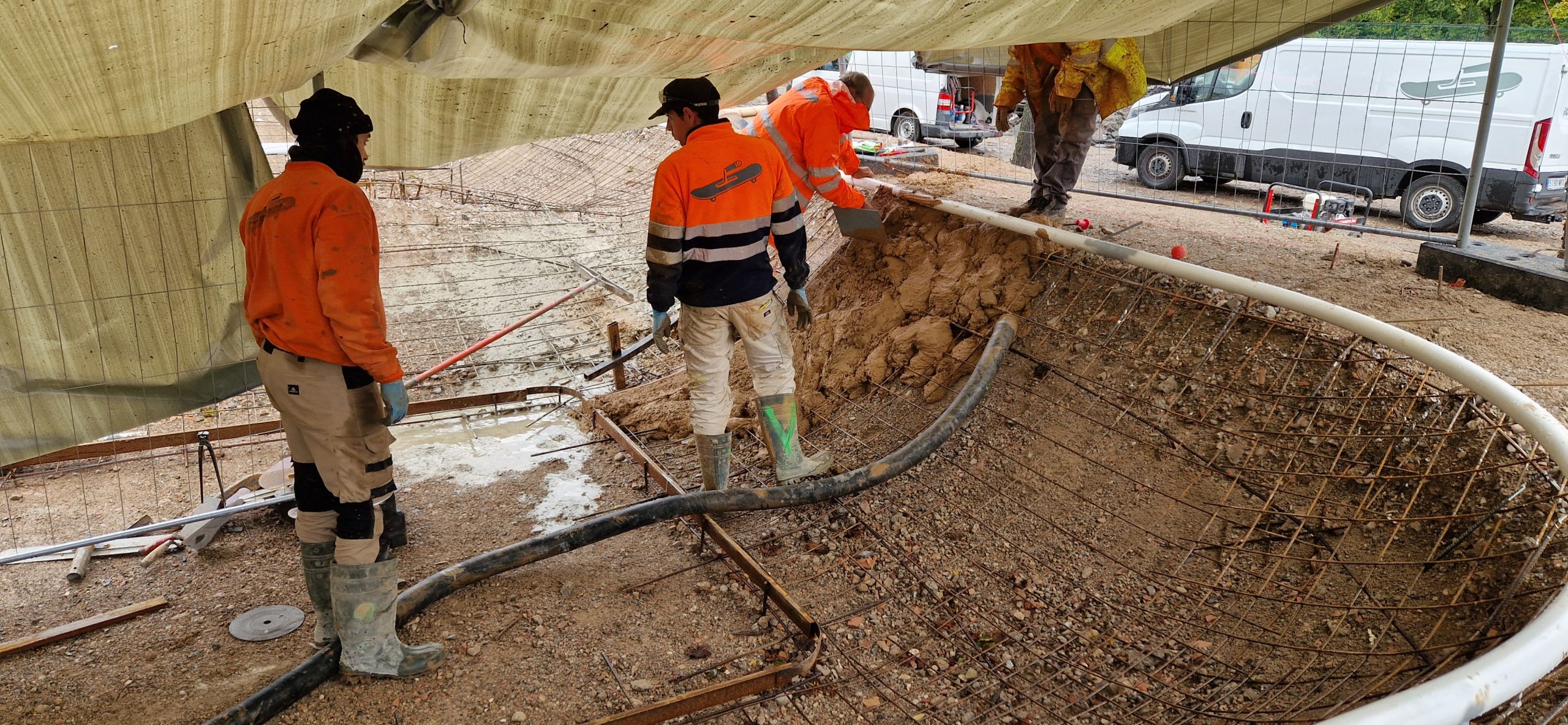Chantier référence Béton Michel : Skatepark Wittelsheim