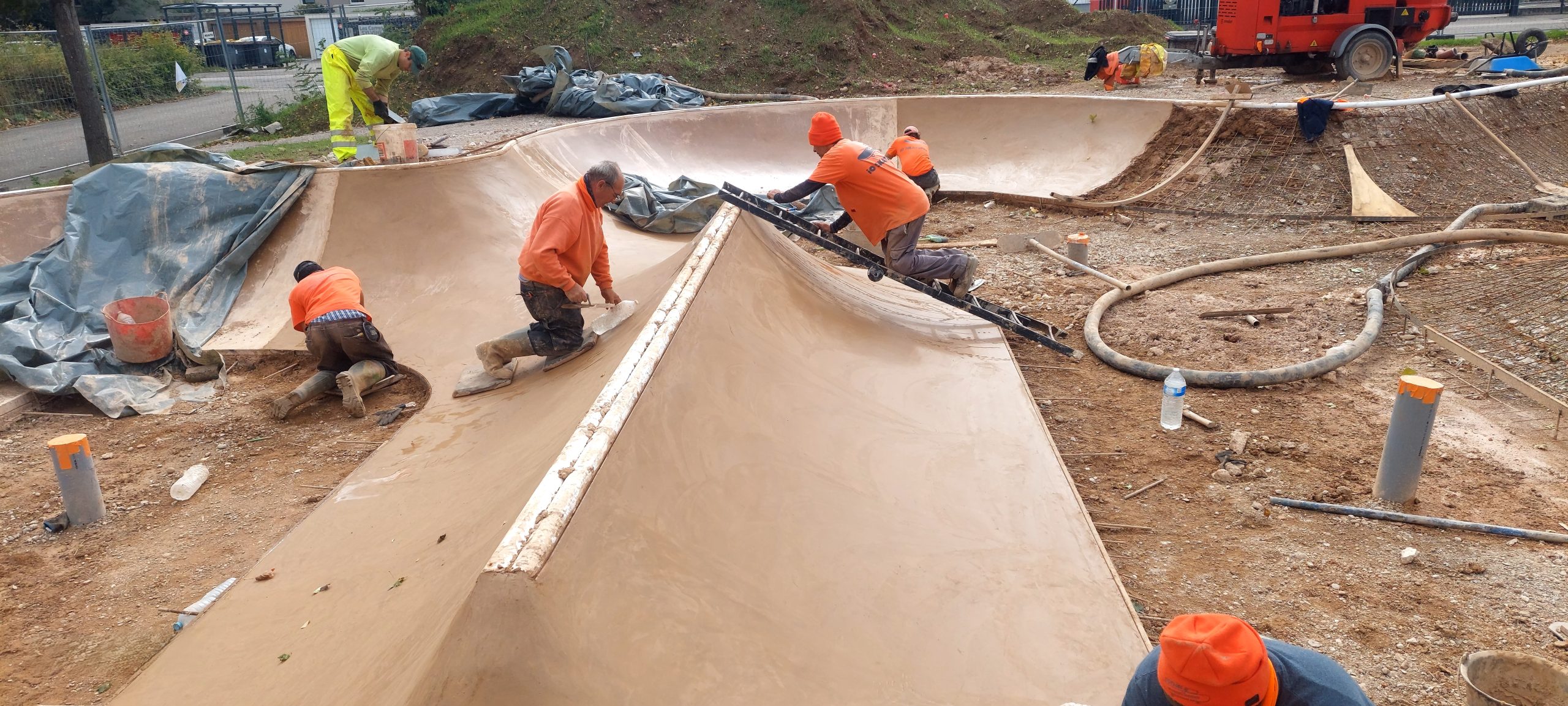 Chantier référence Béton Michel : Skatepark Wittelsheim