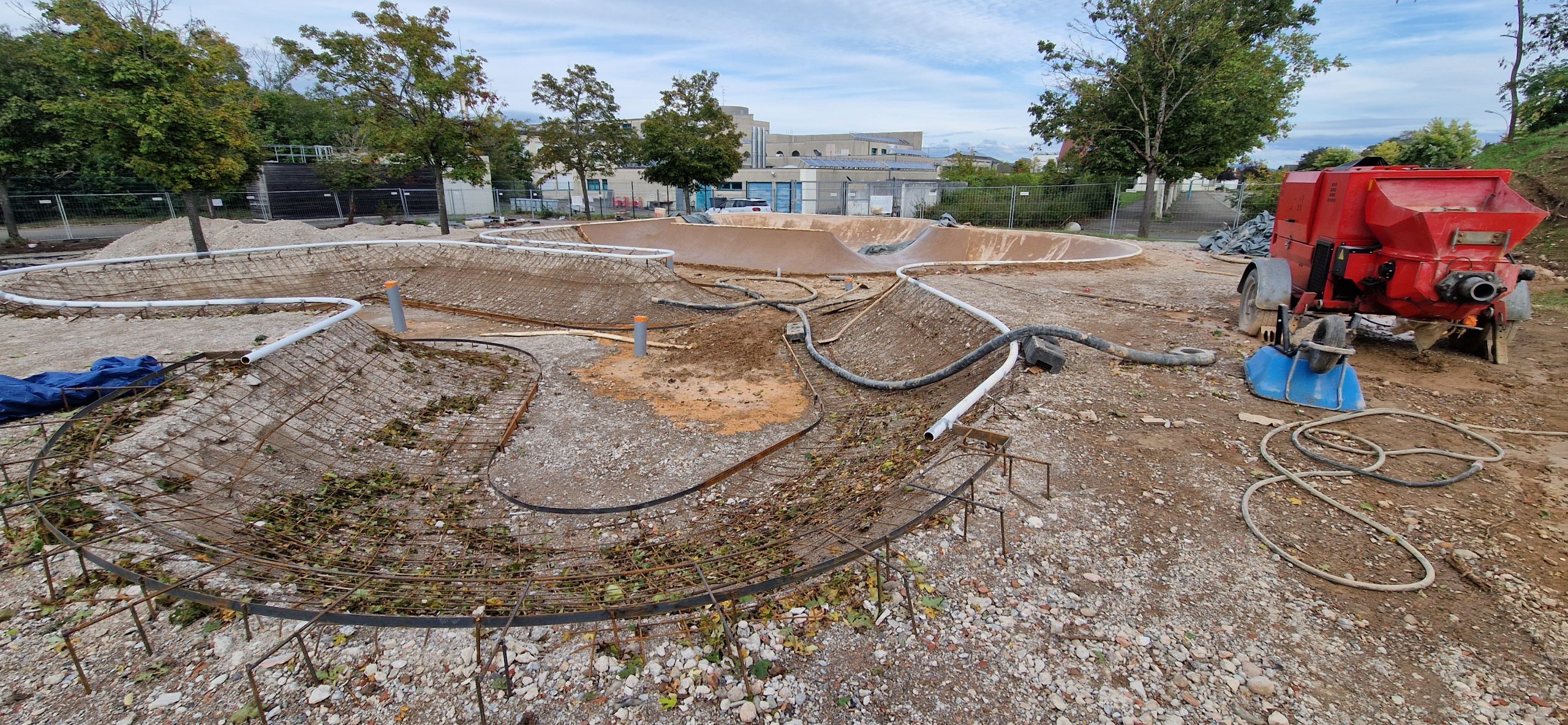 Chantier référence Béton Michel : Skatepark Wittelsheim
