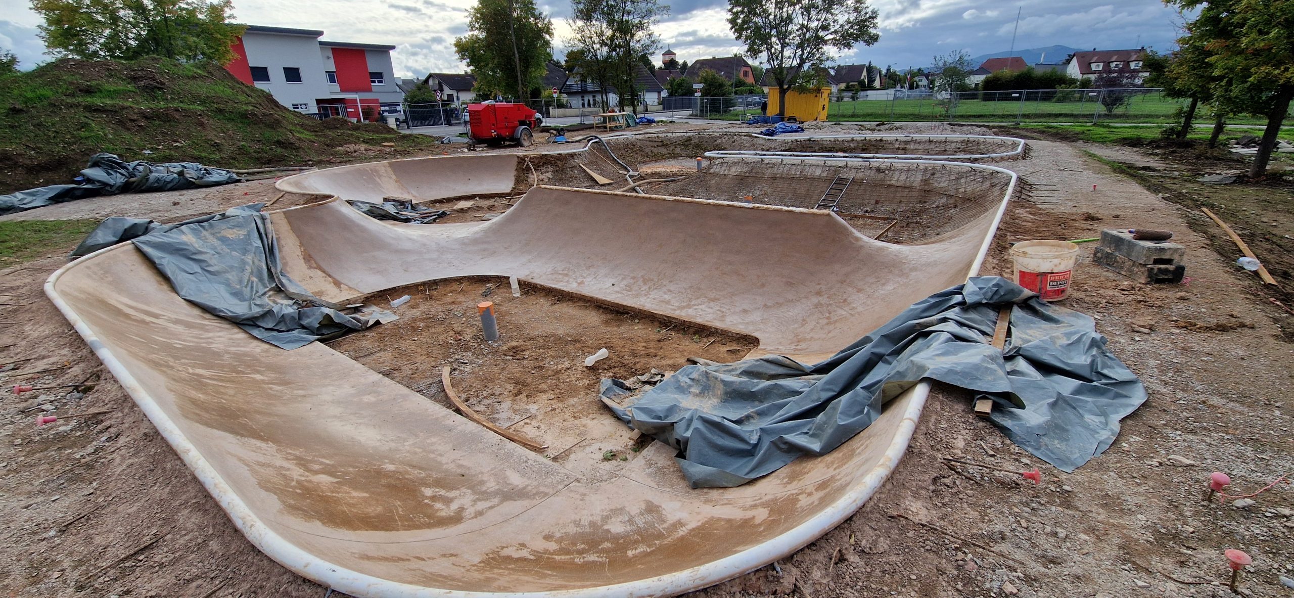Chantier référence Béton Michel : Skatepark Wittelsheim